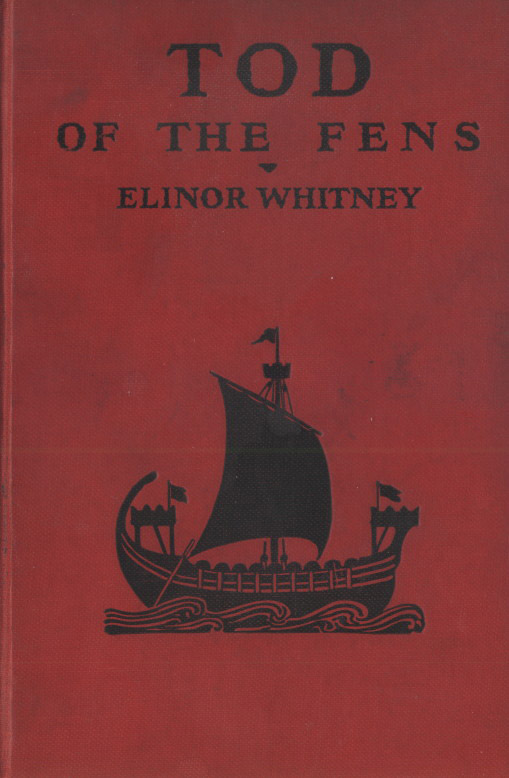 book cover showing boat with sail and high prow and stern