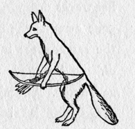 fox with bow and arrow