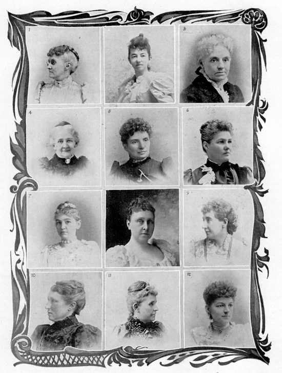 portraits of members of the board of lady managers