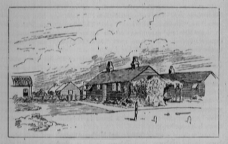 cabin and outbuildings