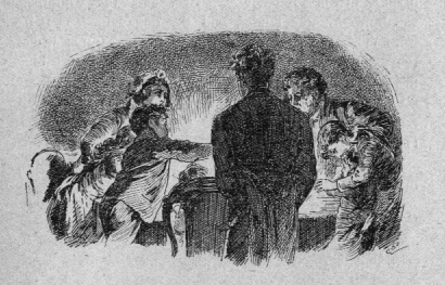People gathered around a table.
