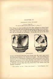 Facsimile of the page as it appears in the printed book; illustration: two small cube sundials