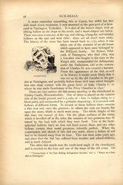 Facsimile of the page as it appears in the printed book; illustration: weathered stone sundial