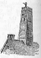 Roof with chimney.