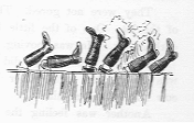Six legs all wearing boots.