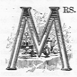 Mrs. (illuminated letter M).