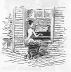 Woman playing piano.