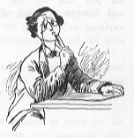 Man sitting at desk thinking