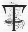 T (illuminated letter with turkey behind it).