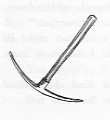 Pick-axe.