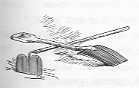 Two shovels criss-crossed.