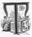 T (illuminated letter with big box behind it. )