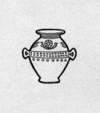 Decorated urn.