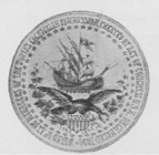 Seal depicting a ship and an eagle.