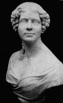 statue of woman, head and shoulders