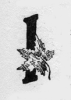 Maple leaf. I (illuminated capital for I am)