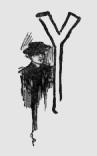 Woman. Y (illuminated capital for yesterday)