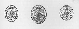 three oval insignias